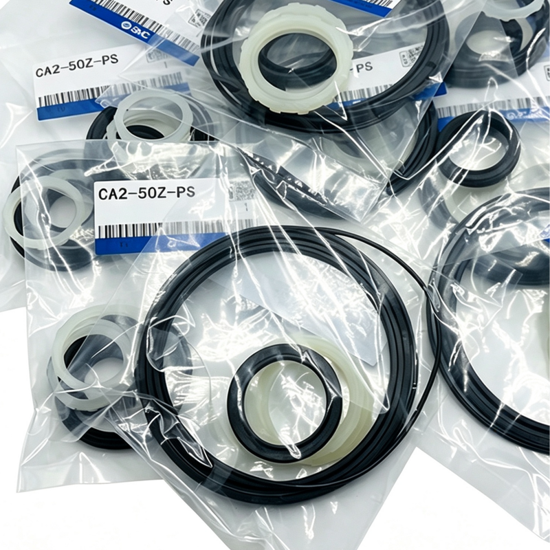 SMC CA2‑40Z‑PS Cylinder Repair Kit NBR Rod Piston Cushion Seal Set For 40mm Bore CA2 Standard Pneumatic Cylinder Includes Lubricating Grease Pack