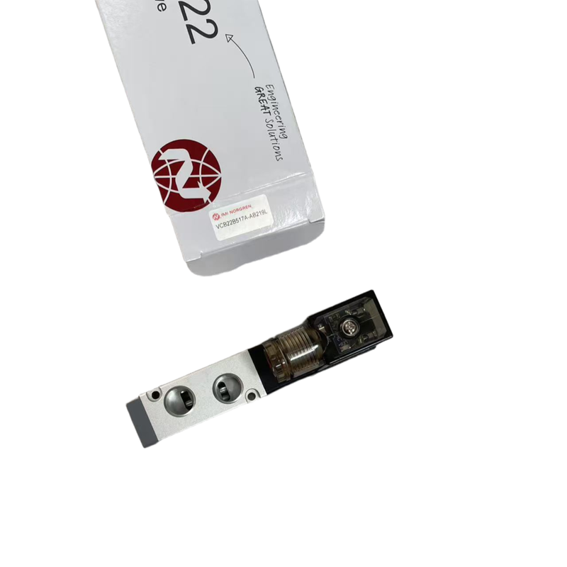 Allgemeine Industrieautomatisierung NORGREN VCB22B517A-AB219L Magnetventil G1/4 AC220V 5/2 Einzelpneumatisches Wegeventil Federzentrierung 100% Einschaltdauer