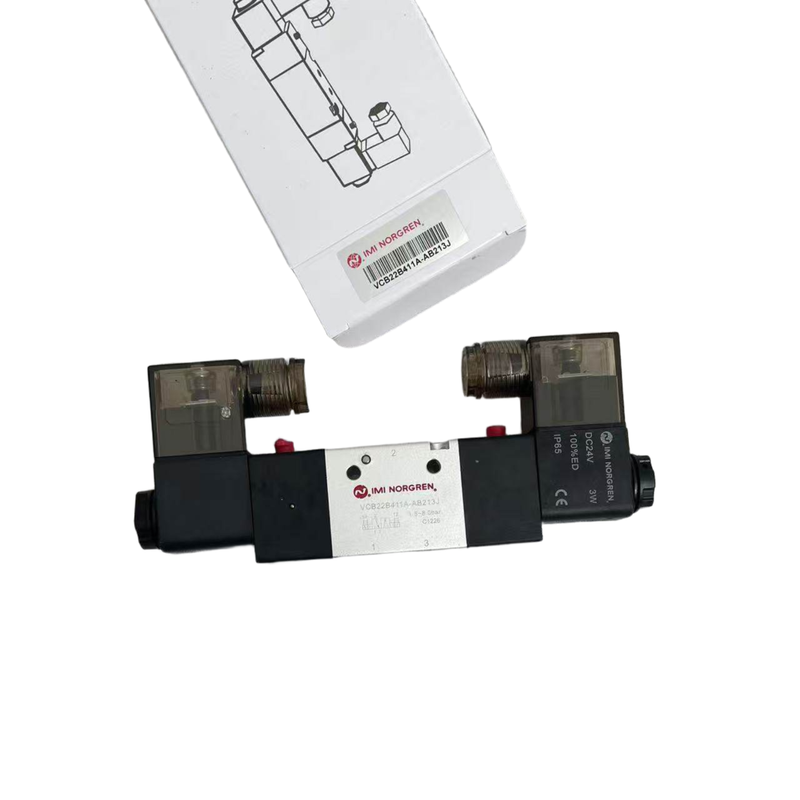 3/2 Normalerweise geschlossenes Doppel-Magnetventil IMI NORGREN VCB22B411A-AB213J G1/4 24VDC Pneumatikventil für Vakuumkreis NBR-Dichtung