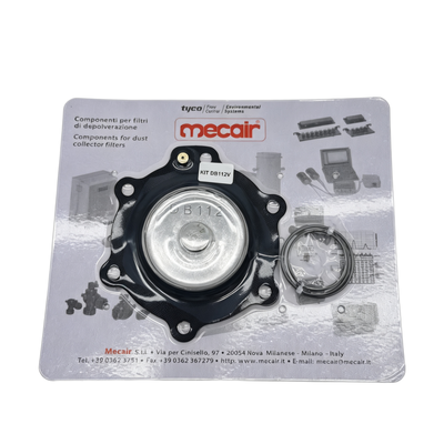 Vollständige Diaphragma-Federmontage DB112 FKM Gummi-Dichtungskit Ersatzteil für Mecair-Staubentfernung Solenoid-Impulsventil Wartung Kompatibles Ventil VNP/VEM212, VNP/VEM312,VNP/VEM412