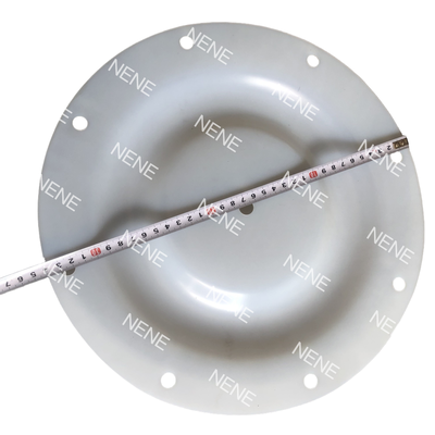 QBY-15 Diaphragma 140MM Außendurchmesser 6 Löcher Weiß F46 Verschleißbeständige Ersatzmembran für Luft Diaphragmpumpe