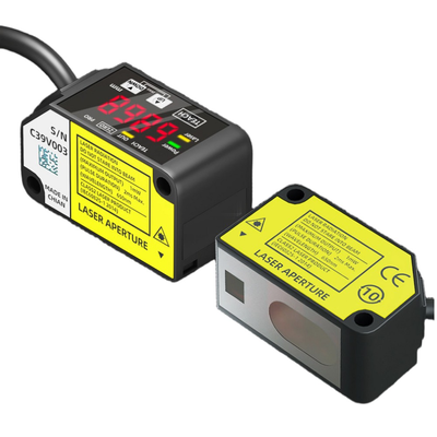 HG-C1050 Roter Laser-Wegaufnehmer Klasse 2 Analogspannung Stromausgang Kompaktes Gehäuse DC24V Versorgung für industrielle Online-Messung