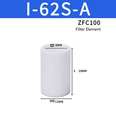 SMC ZFC100 Vakuumfilter-Ersatzpatrone, Ersatz-Element, geringer Differenzdruckverlust, kompatibel mit Luft, Stickstoff, Medium für Automatisierungs-Vakuumejektor, Pneumatikwartung